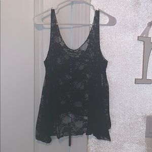 Wet Seal Black Lace Tank